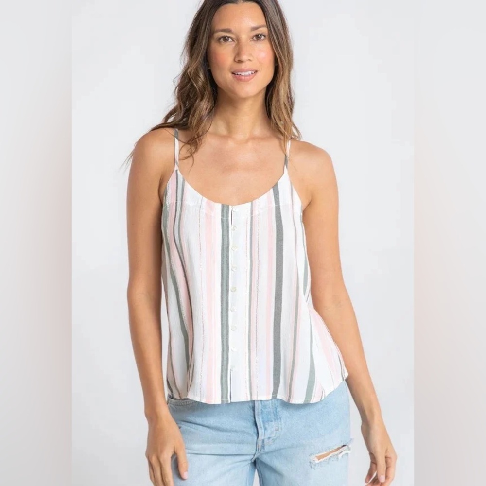 NEW Lovestitch Button Down Cami Off White